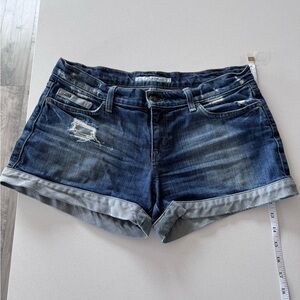 Joe's Jeans Distressed Blue Jean Shorts